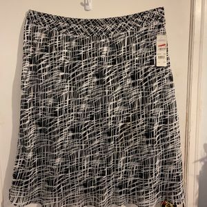 Plus size flare skirt
